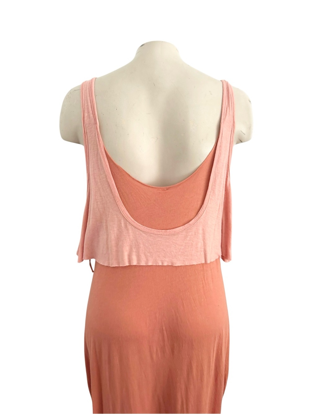 FP BEACH FREE PEOPLE EMMA CORAL TWO FER DRESS SZ L - Picture 9 of 11